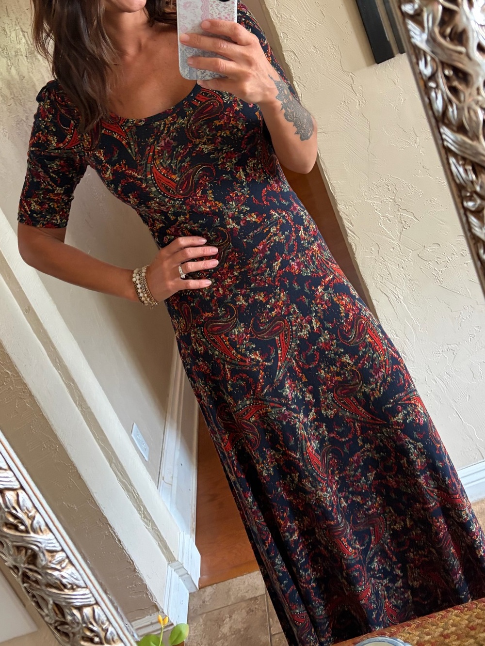 LuLaRoe Ana Maxi Dress with Paisley print